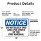 Signmission Do Not Block This Area Per Order Of The, 18 in W x Rectangle, Plastic OS-2PACK-NS-P-1218-L-11085 - alternate 8